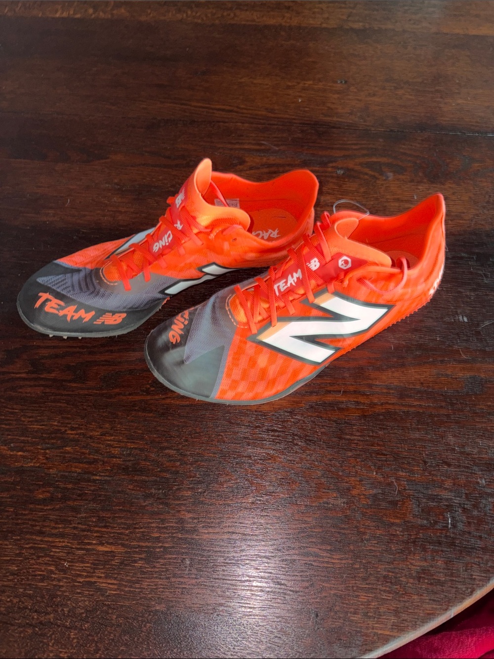 New Balance Orange and Gray Track Shoes